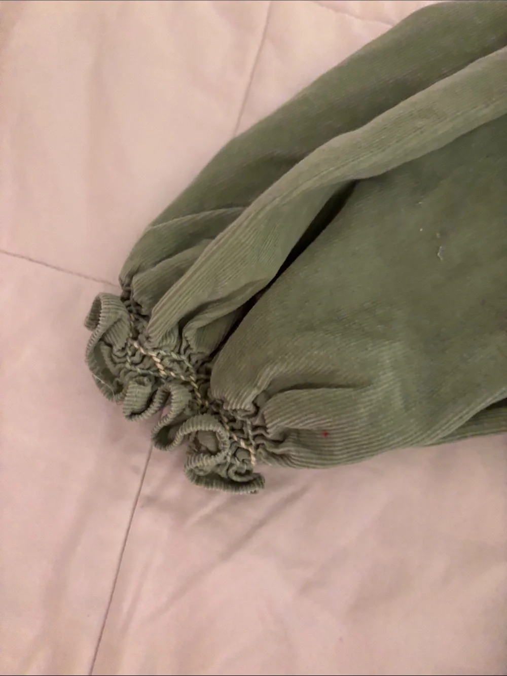 Mom & Me Girls' Olive Green Smocked Long-Sleeve Dress Sz 3T NWOT